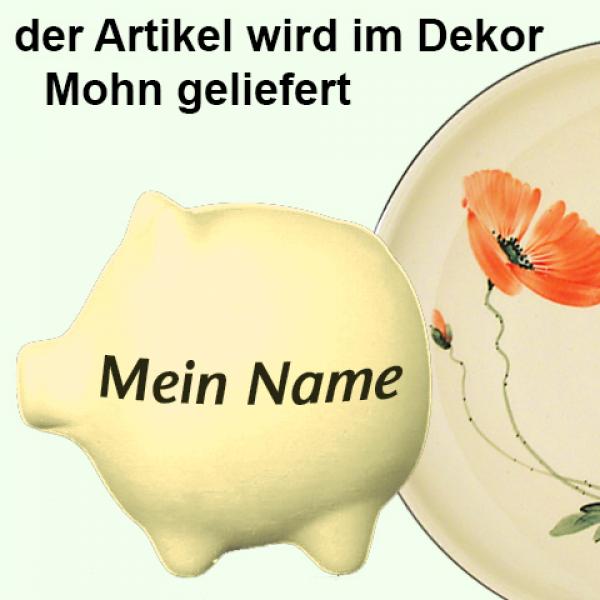 Sparschwein mittel Mohn
