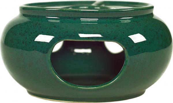 Stövchen groß grün Sprenkel