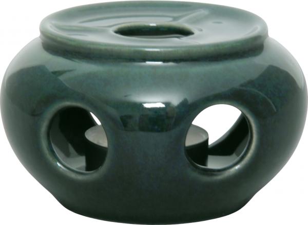 Stövchen klein grün Sprenkel