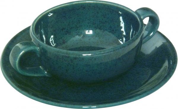 Suppentasse komplett grün Sprenkel