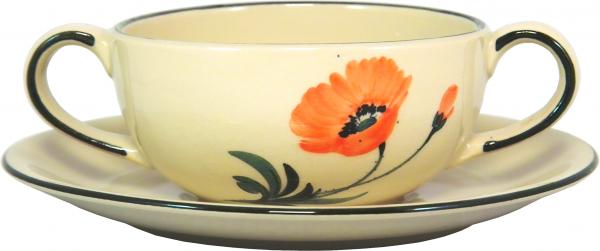 Suppentasse komplett Mohn
