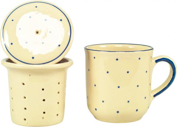 Teebecher mit Sieb und Deckel