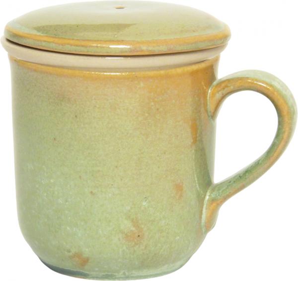 Teebecher mit Sieb und Deckel