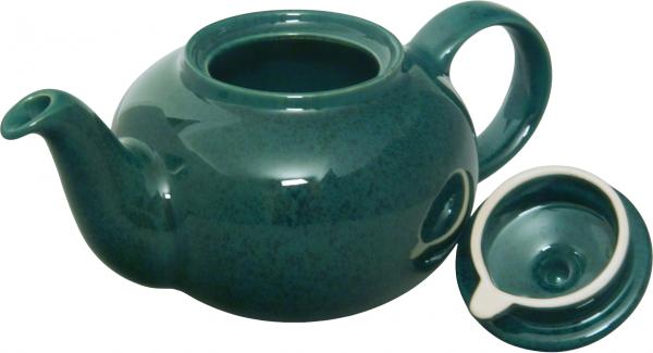 Teekanne 1,2 l grün Sprenkel