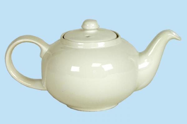 Teekanne 1,8 l glänzend weiß - 2.Wahl