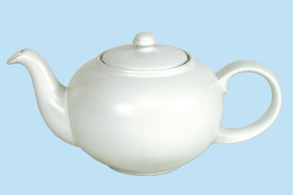 Teekanne 0,9 l matt weiß - 2.Wahl