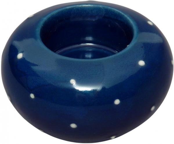 Teelicht blau 3 Punkt