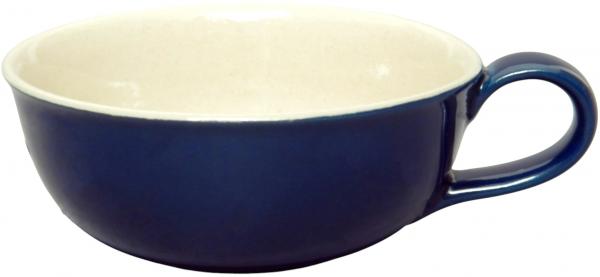 Teeschale glänzend blau