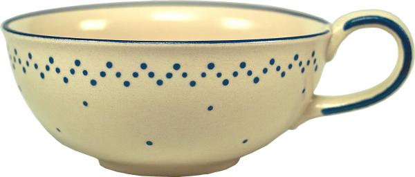 Teetasse Roxi groß matt hell 1 Punkt