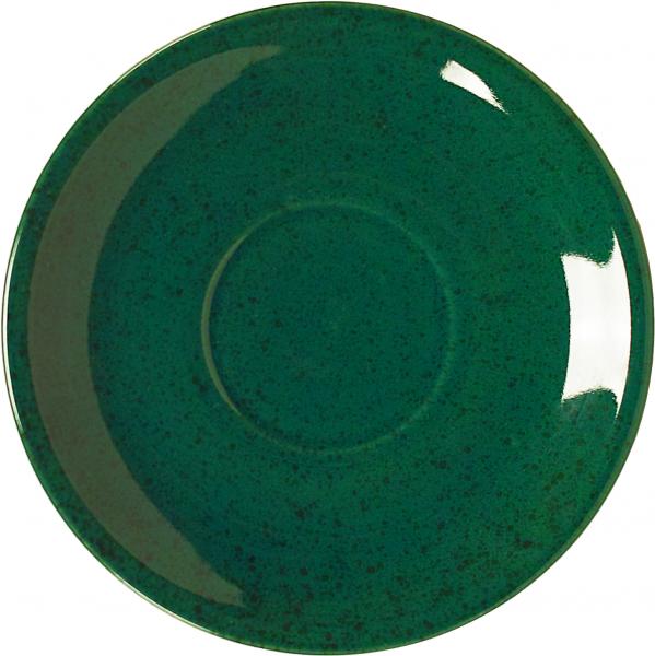 Untertasse 17 grün Sprenkel