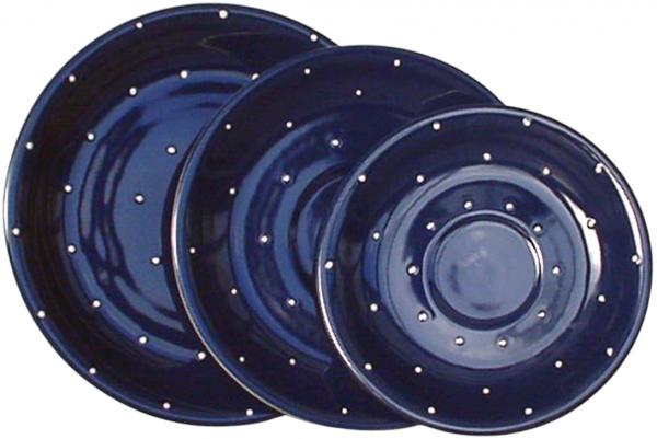 Dessert Plate 19 mit Schrift (1 Zeile) Blue 1 point