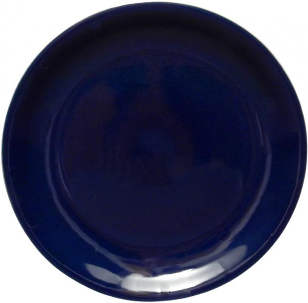 Teller 24 flach glänzend blau
