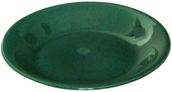 Teller 24 tief grün Sprenkel