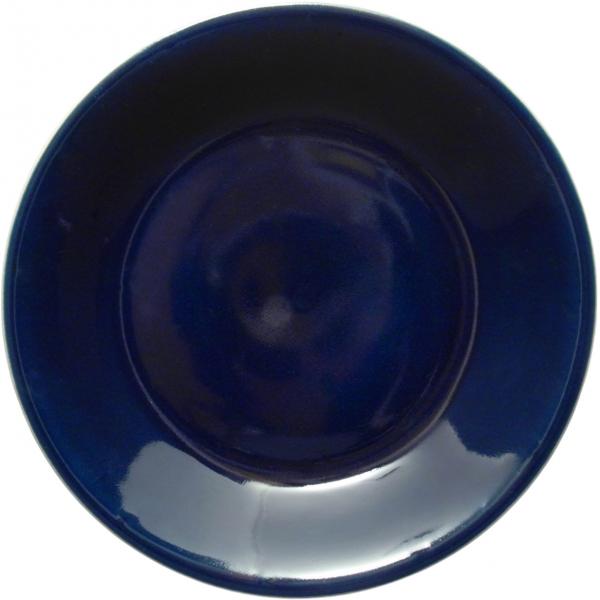 Teller 24 tief glänzend blau