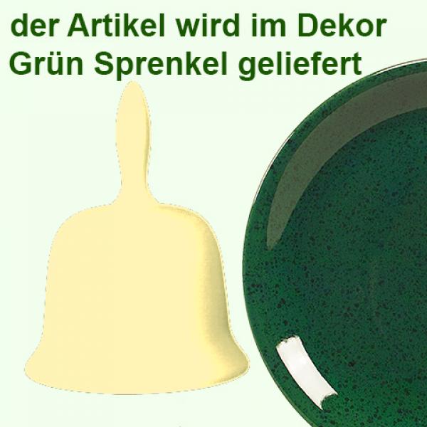 Tischglocke groß grün Sprenkel