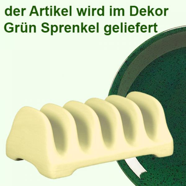 Toasthalter grün Sprenkel