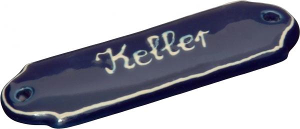 Türschild blau 3 Punkt