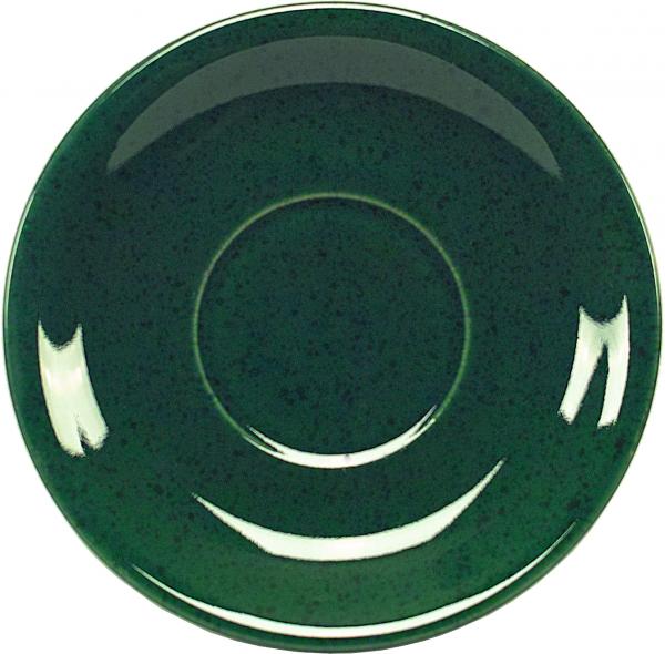 Untertasse Becher grün Sprenkel