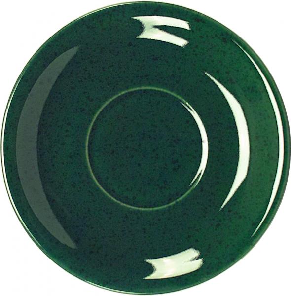 Untertasse Becher grün Sprenkel