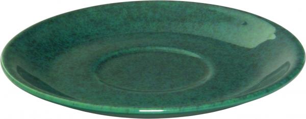 Untertasse 17 grün Sprenkel