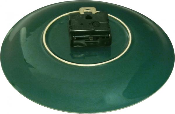 Wanduhr grün Sprenkel