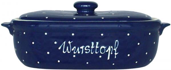 Wursttopf blau 3 Punkt