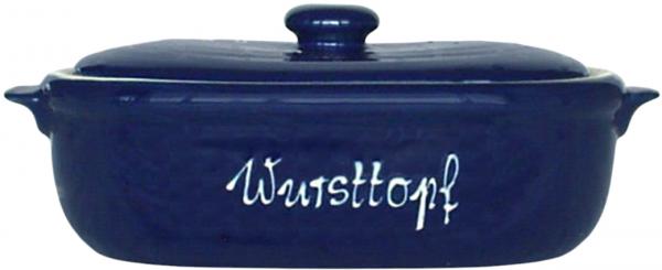 Wursttopf glänzend blau