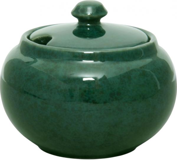 Zuckerdose grün Sprenkel