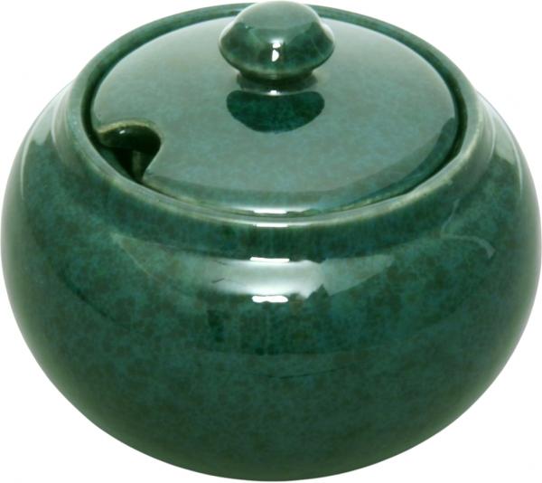 Zuckerdose grün Sprenkel