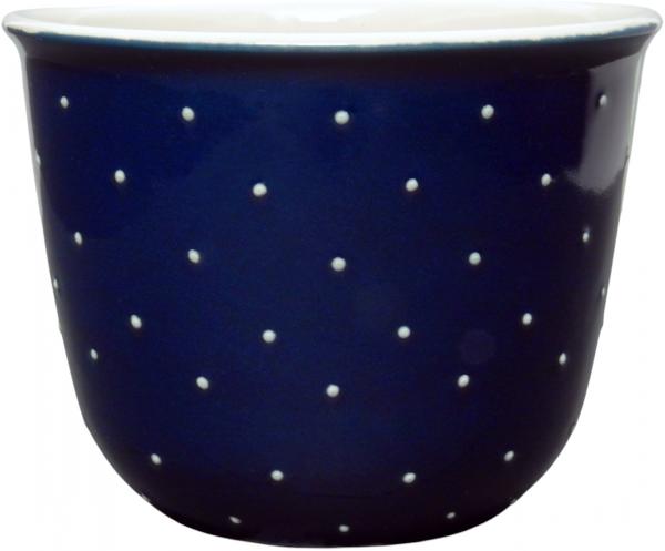Übertopf 19 blau 3 Punkt