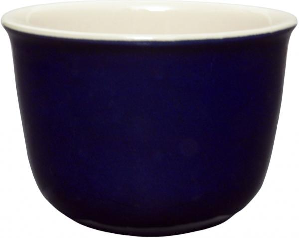 Übertopf 19 glänzend blau