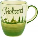 Cappuccino mit Schrift (2 Zeilen) Landart