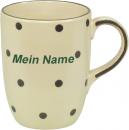 Cappuccino mit Schrift (2 Zeilen) Elli grün