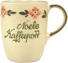 Cappuccino mit Schrift (2 Zeilen) Wilde Rose