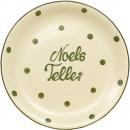 Dessertteller 19 mit Schrift (2 Zeilen) Elli grün