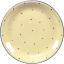 Dessertteller 19 mit Schrift (1 Zeile) hell 1 Punkt