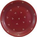 Dessertteller 19 mit Schrift (1 Zeile) Fliegenpilz