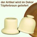 Gewürzdose II mit Haube braun