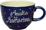 Jumbo Cup mit Schrift (2 Zeilen) Blue 1 point