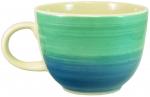 Jumbotasse mit Schrift (1 Zeile) Aqua