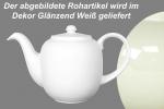 Kaffeekanne 1,3 Liter glänzend weiß - 2.Wahl
