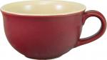 Kaffeeobertasse matt bordeaux