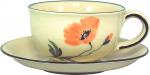 Kaffeeobertasse Mohn