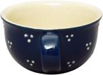 Kaffeeobertasse blau 3 Punkt
