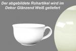 Kaffeeobertasse glänzend weiß - 2.Wahl