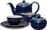 Kaffeeservice 15-teilig glänzend blau
