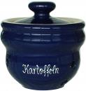 Kartoffeltopf glänzend blau