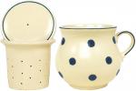 Mollytasse mit Sieb und Deckel Elli blau