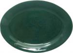 Platte 29 oval grün Sprenkel