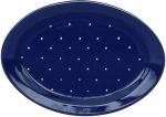 Platte 29 oval blau 1 Punkt